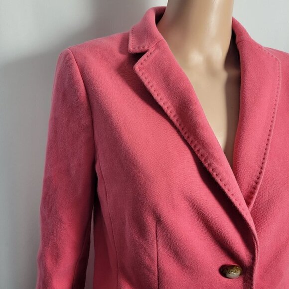 Talbots Women's Aberdeen Pink Blazer & Floral Skirt Suit Set Both Size 10 - Picture 2 of 16